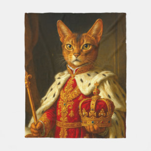The Emperor of a Sunbeam   Napoleon Cat Fleece Blanket