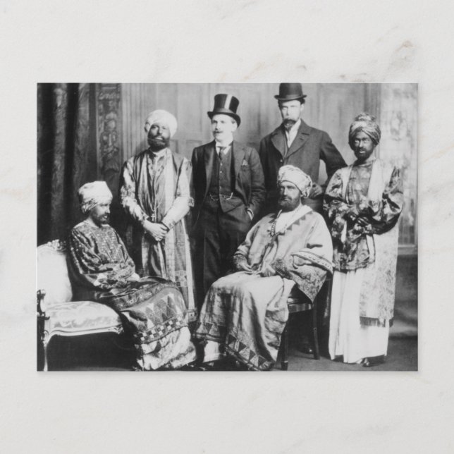The Emperor of Abyssinia and his Court' Postcard (Front)