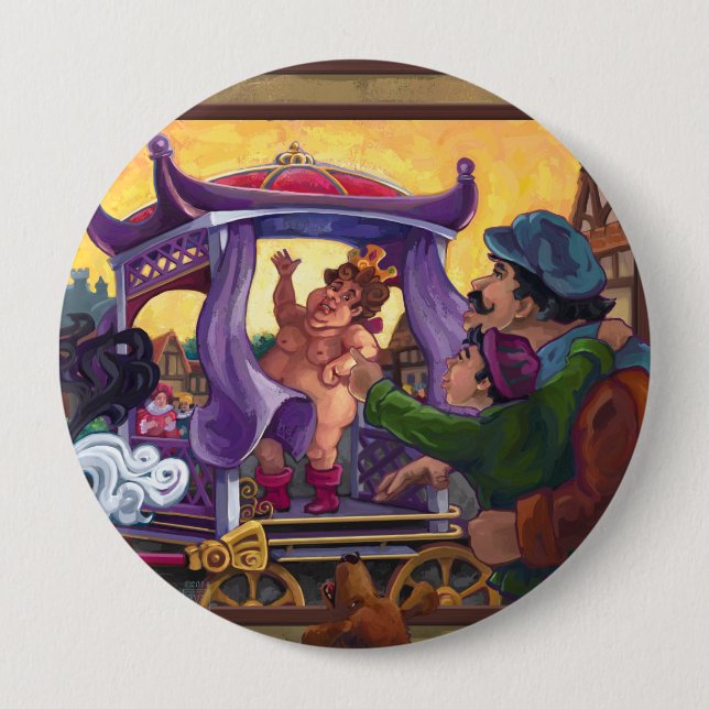 The Emperor’s New Clothes 10 Cm Round Badge (Front)