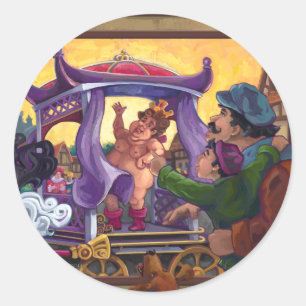 The Emperor’s New Clothes Art Classic Round Sticker