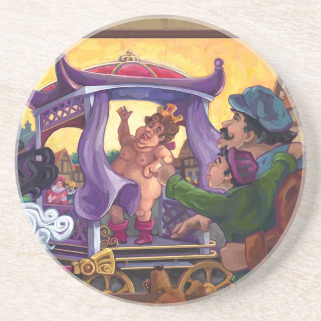 The Emperor’s New Clothes Art Coaster (Front)