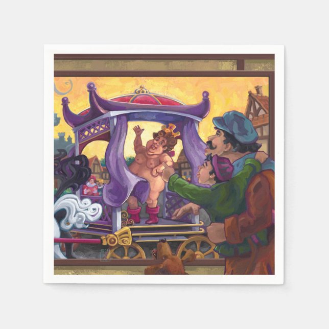 The Emperor’s New Clothes Art Napkin (Front)