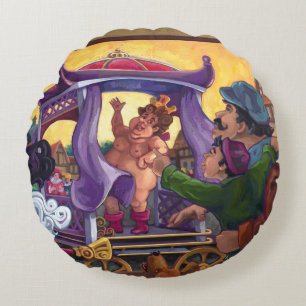 The Emperor’s New Clothes Art Round Cushion