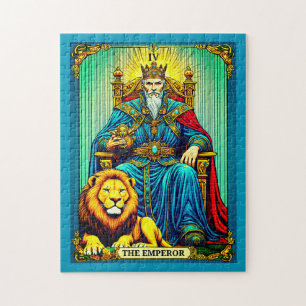 The Emperor Tarot Card Art Jigsaw Puzzle