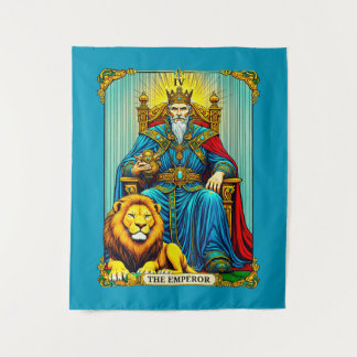 The Emperor Tarot Card Art Tapestry