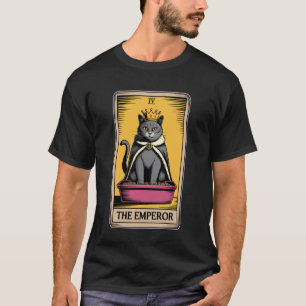 The Emperor Tarot Card Mystic Cat Litter Box Funny T-Shirt