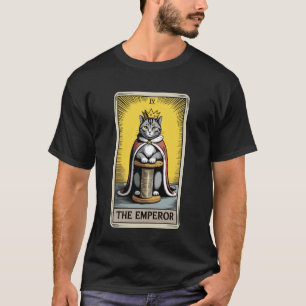 The Emperor Tarot Card Mystic Cat Scratching Post T-Shirt
