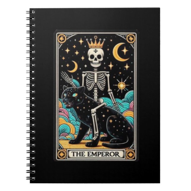 The Emperor Tarot Card Notebook Collection (Front)