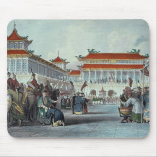 The Emperor Teaon-Kwang Reviewing his Guards, Pala Mouse Mat