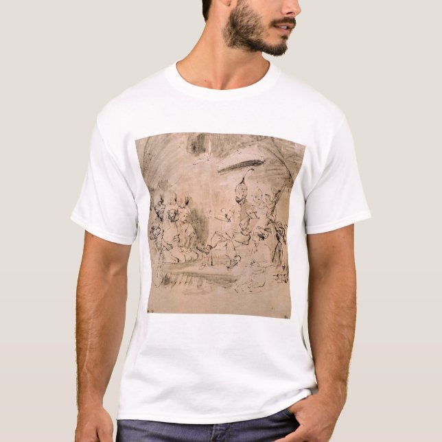 The Emperor Timur  on his Throne T-Shirt (Front)