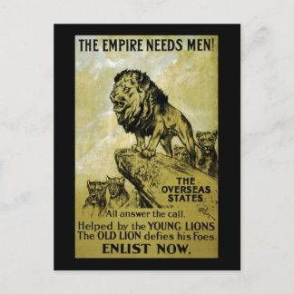The Empire Needs Men Postcard