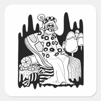 The Empress of Sweets Square Sticker
