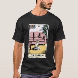 The Empress Robot Vacuum Cleaner Cat Funny Tarot C T-Shirt
