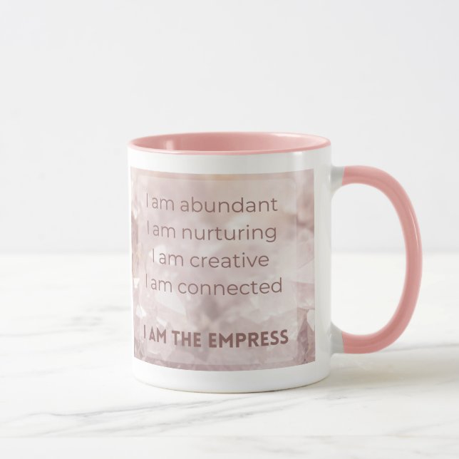 The Empress Tarot Card Affirmation Mug (Right)