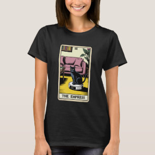 The Empress Tarot Card Cat Robot Vacuum Cleaner Ca T-Shirt