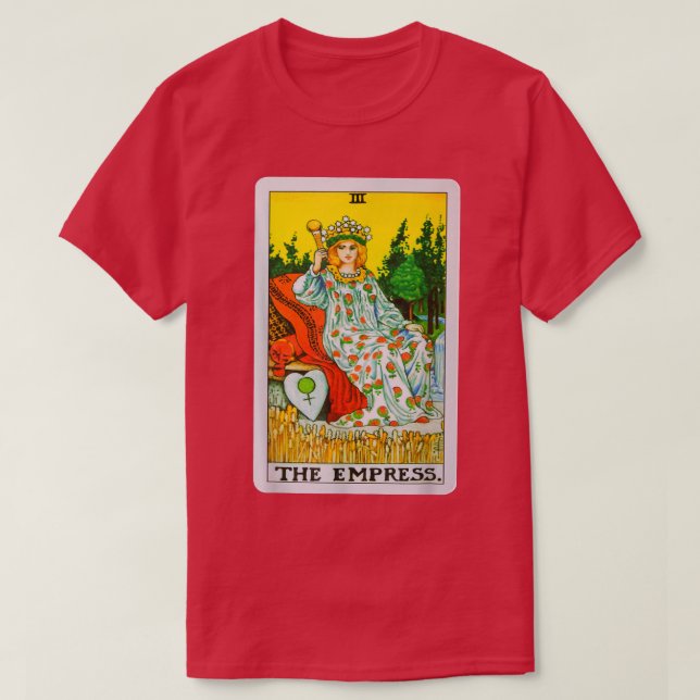 The Empress Tarot Card Graphic Tee  (Design Front)