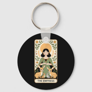 The Empress Tarot Card Illustration Key Ring