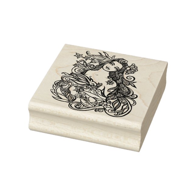 The empress tarot goddess art rubber stamp (Stamp)