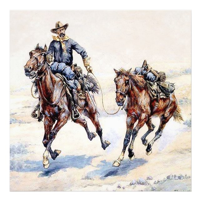 The Empty Saddle Western Art by Frederic Remington Photo Print (Front)