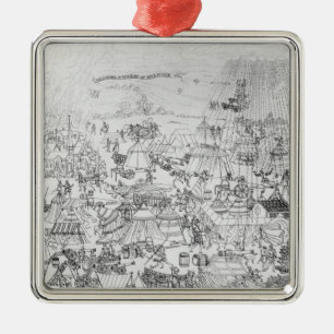 The Encampment of King Henry VIII at Marquison Metal Tree Decoration