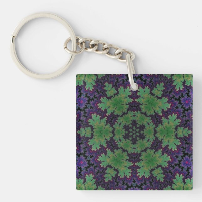The Enchanted Fern Wheel  Key Ring (Front)