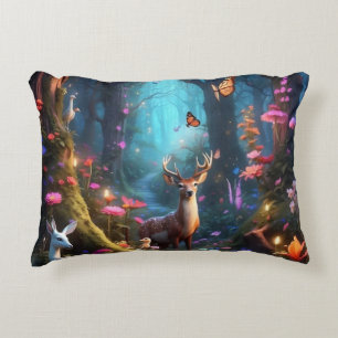 The Enchanted Forest a Mystical Oasis Decorative Cushion