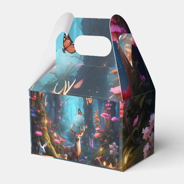 The Enchanted Forest a Mystical Oasis Favour Box (Front Side)