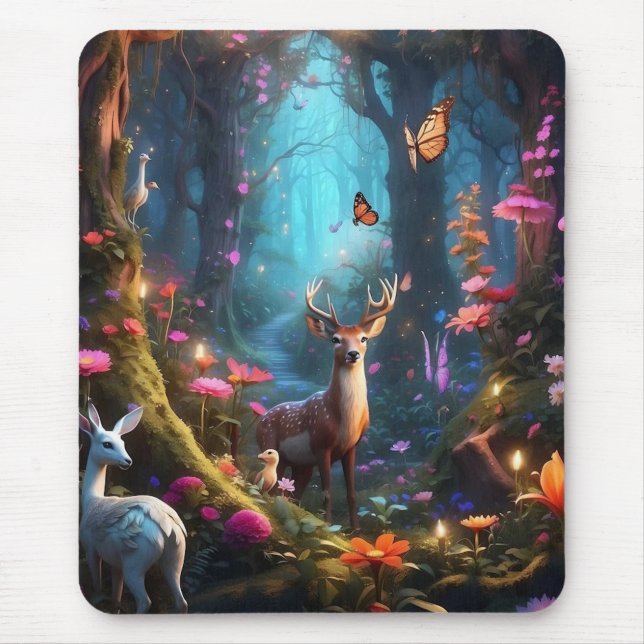 The Enchanted Forest a Mystical Oasis Mouse Mat (Front)