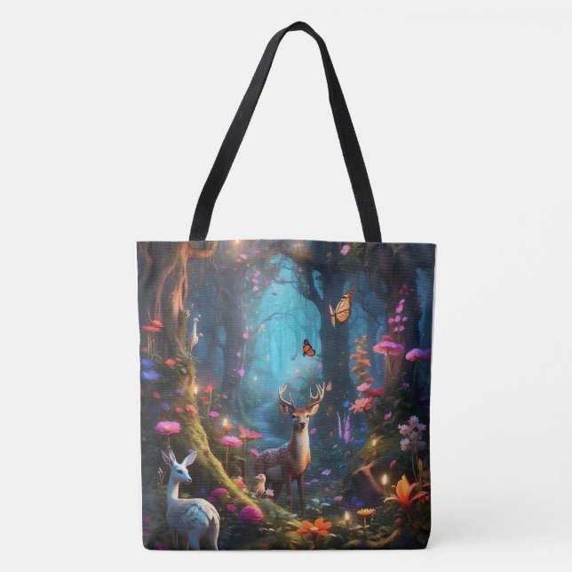 The Enchanted Forest a Mystical Oasis Tote Bag (Front)