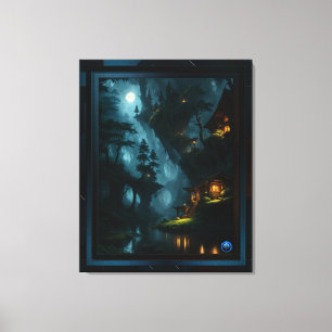 The Enchanted Forest Of Coi by Xzendor7 Canvas Print