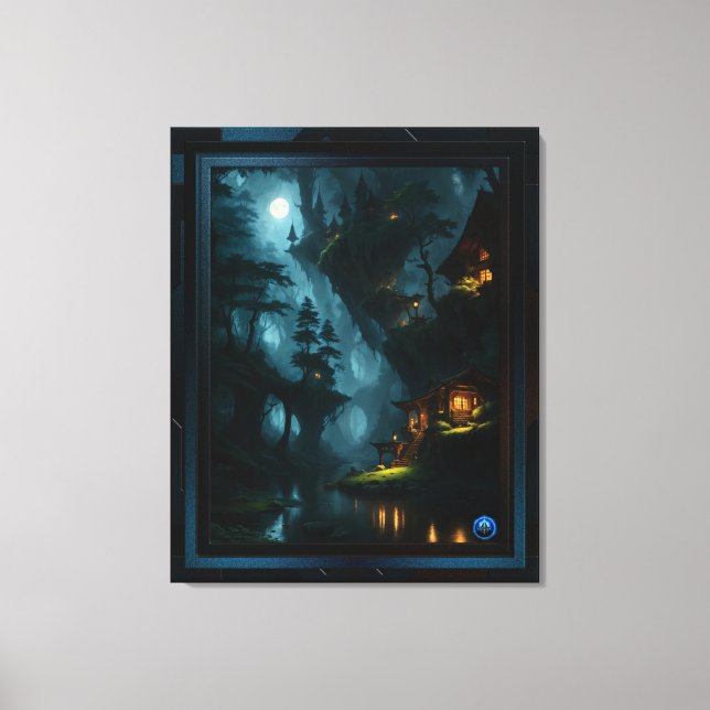 The Enchanted Forest Of Coi by Xzendor7 Canvas Print (Front)