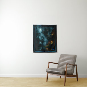 The Enchanted Forest Of Coi by Xzendor7 Tapestry