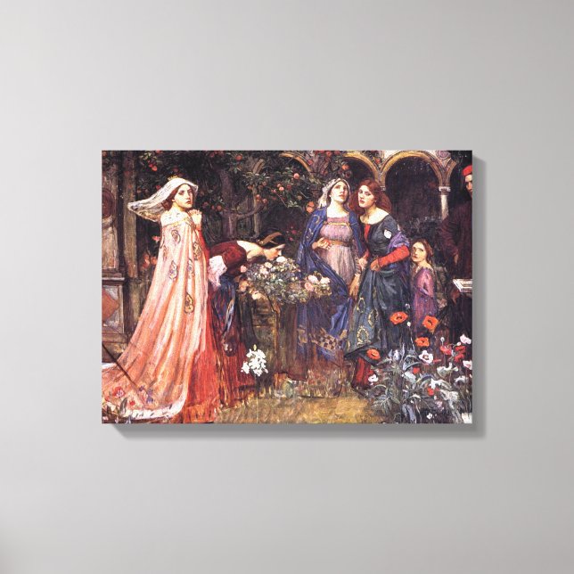 The Enchanted Garden 1917 John William Waterhouse Canvas Print (Front)