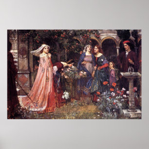 The Enchanted Garden by John William Waterhouse Poster