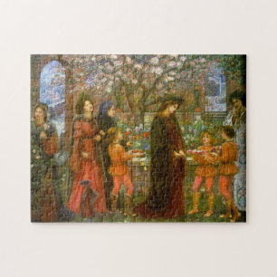The Enchanted Garden by Maria Spartali Stillman Jigsaw Puzzle