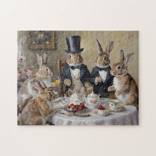 The Enchanted Hare's Tea Soiree Jigsaw Puzzle
