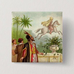 The Enchanted Horse Scheherazade's Tale 15 Cm Square Badge
