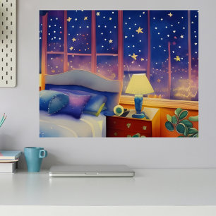 The Enchanted Night   Digital Art Poster