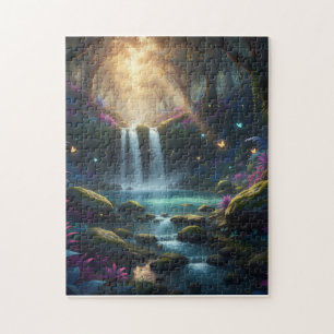 The Enchanted Purple Oasis Jigsaw Puzzle