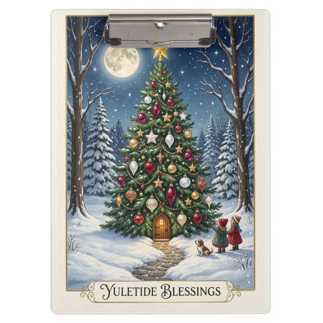 The Enchanted Solstice Tree Clipboard (Front)