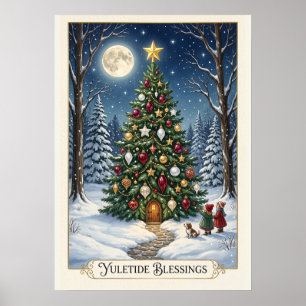 The Enchanted Solstice Tree Poster
