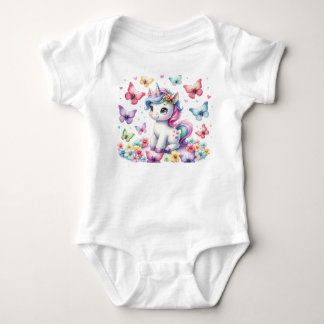 The Enchanted Unicorn: A World of Colours and Drea Baby Bodysuit