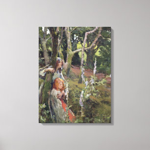 The Enchanted Wood (oil on canvas) Canvas Print