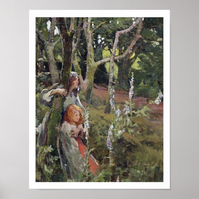 The Enchanted Wood (oil on canvas) Poster (Front)