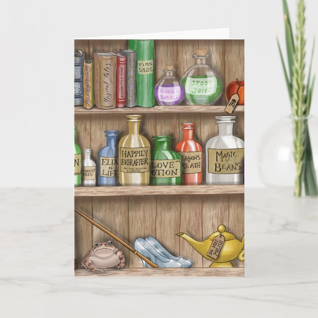 The enchanters cupboard card (Front)