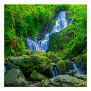 The Enchanting Cascade of Torc Waterfall Poster