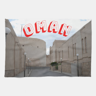 The enchanting charm of Oman Tea Towel