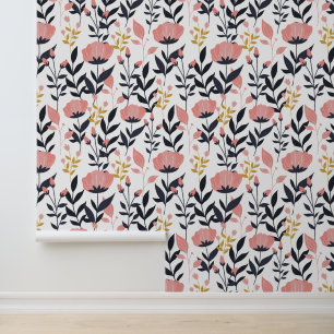 The Enchanting Garden of Contrast Wallpaper