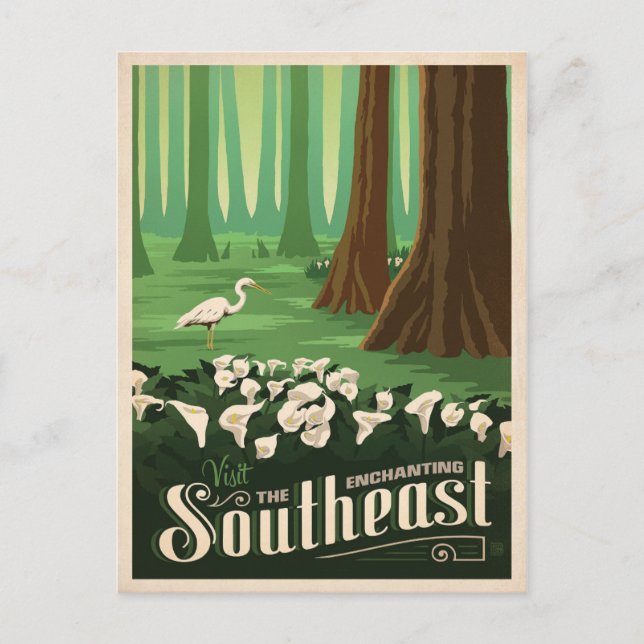 The Enchanting Southeast | United States Postcard (Front)