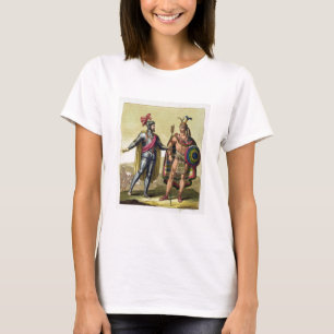 The Encounter between Hernando Cortes (1485-1547) T-Shirt